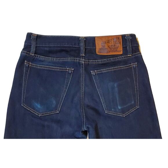 Left Field NYC Raw Selvedge 30x35 (Fits smaller) Blue Jeans Denim USA Ringspun - Picture 5 of 8
